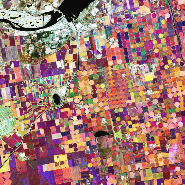 Southern Ukraine crop map, spring 2021