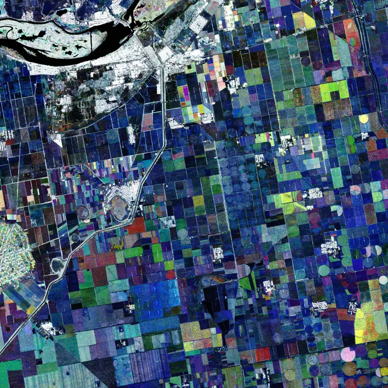Southern Ukraine crop map, spring 2025